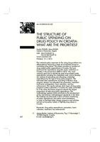 The Structure of Public Spending on Drug Policy in Croatia: What are the Priorities?