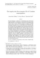 The inquiry into the economic life of Croatian municipalities