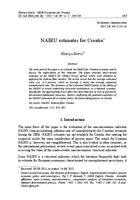 NAIRU estimates for Croatia