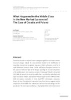 What Happened to the Middle Class in the New Market Economies? The Case of Croatia and Poland