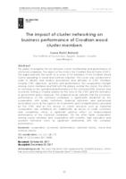 The impact of cluster networking on business performance of Croatian wood cluster members
