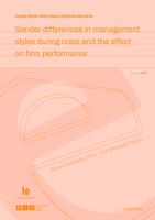 Gender differences in management styles during crisis and the effect on firm performance