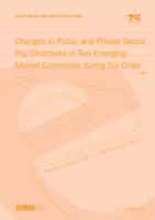 Promjene u strukturi plaća u javnom i privatnom sektoru u dva tržišna gospodarstva u nastajanju tijekom krize