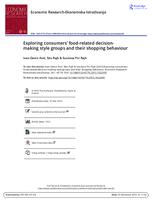 prikaz prve stranice dokumenta Exploring consumers’ food-related decision-making style groups and their shopping behaviour