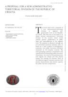 prikaz prve stranice dokumenta A PROPOSAL FOR A NEW ADMINISTRATIVETERRITORIAL DIVISION OF THE REPUBLIC OF CROATIA