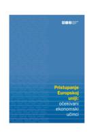 prikaz prve stranice dokumenta Pristupanje Europskoj uniji: očekivani ekonomski učinci