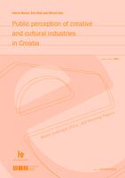 prikaz prve stranice dokumenta Public perception of creative and cultural industries in Croatia