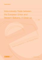 prikaz prve stranice dokumenta Intra-industrijska razmjena između Europske unije i Zapadnog Balkana: pogled izbliza
