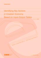 prikaz prve stranice dokumenta Identificiranje ključnih sektora hrvatskog gospodarstva temeljem input-output tablice